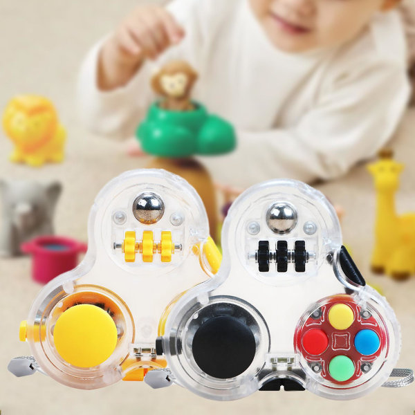 Naievear Fidget Pad-leker Stressavlastning Vibrerende farge Fingerfleksibilitet Håndleker Fidget Pad for avslapping Multicolor