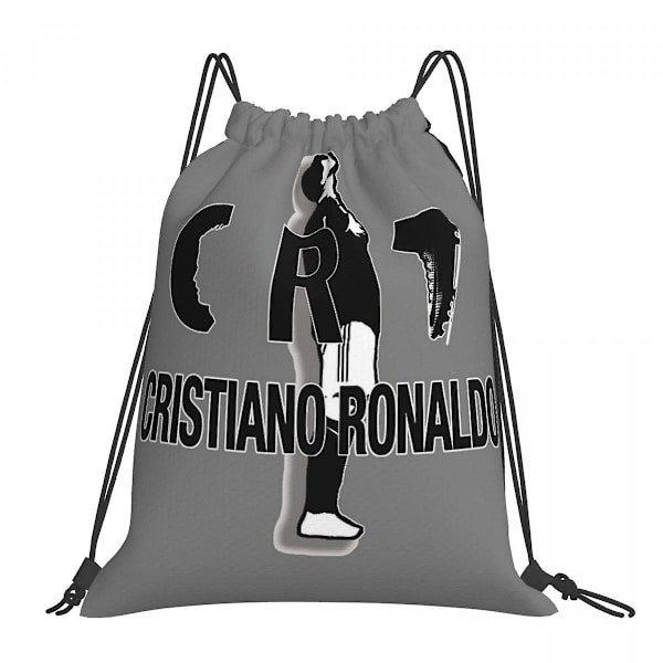 Cr7 Cristiano Ronaldo -reput Multi-function Drawstring Bags Drawstring Bundle Pocket Sports Bag Book Bags For Travel Students One Size 18