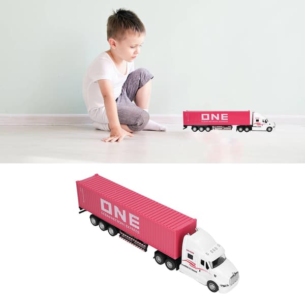 Containerbil Modell 1:48 Levande Utsökt Vacker Dekorativ Leksak Prydnad För Över 3 År Gammal Pink