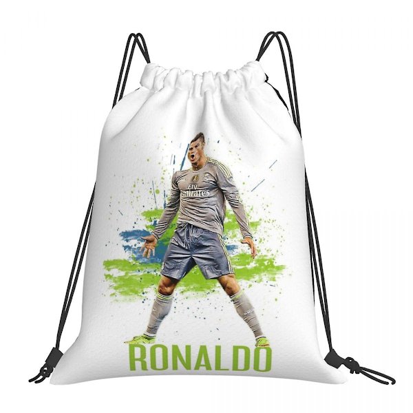 Cr7 Cristiano Ronaldo -reput Multi-function Drawstring Bags Drawstring Bundle Pocket Sports Bag Book Bags For Travel Students One Size 22
