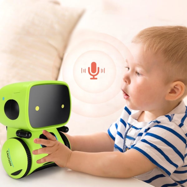 Robotleksak för pojkar och flickor, smart talande robotar, intelligent partner och lärare, födelsedagspresenter för pojkar 3+ år Yellow