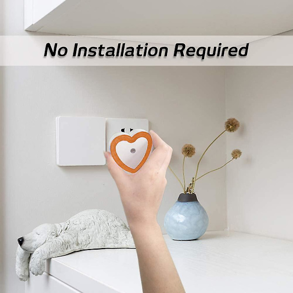 Hjerteformet smart lysstyret induktionsnattelys til hjemmet style2