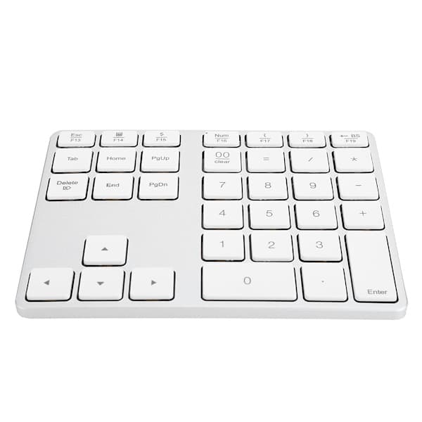 Mini numerisk knappsats för Bluetooth 3.0 aluminiumlegering inbyggt litiumbatteri