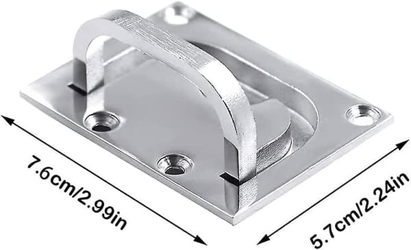 Rustfritt stål båthåndtak, innfelt båthåndtak, båtlukehåndtak, rustfritt stål innfelt