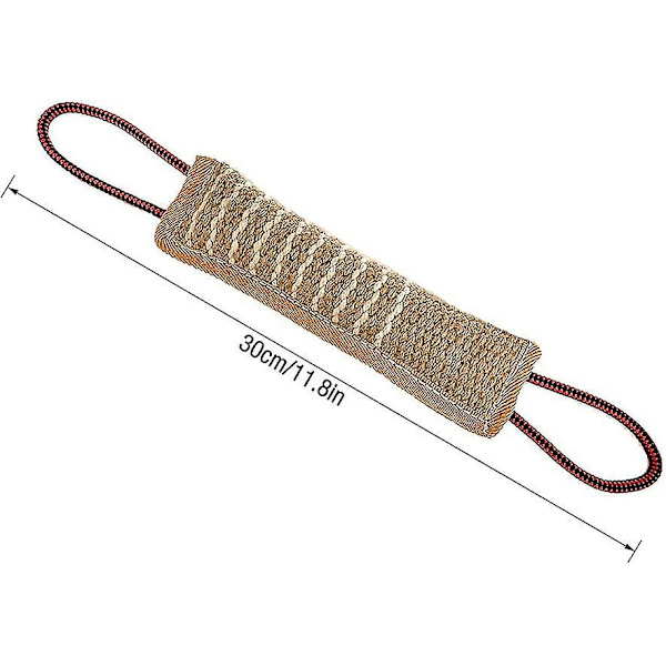 Tuggsticka i form av korv, tuggsticka för hundar, tuggsticka för hundar mjuk, 2 stycken 30 cm tuggsticka för hundar, tuggsticka med två öglor Hy