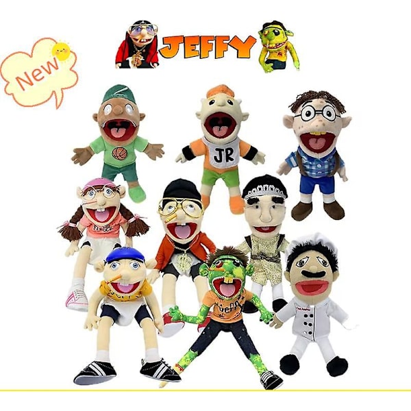 60cm Jeffy och Feebee Handdocka Stor Mjuk Docka Plyschleksaker Dockor Barn Present Jr
