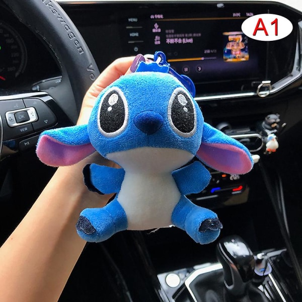 1 stk. Sullivan Stitch Mr.q nøglering Spongebob Patrick Monster University plyslegetøj A2