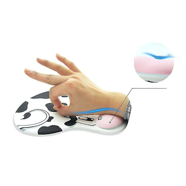 Musmatta Ko Non-slip Memory Foam Comfort Handledsstöd Mus