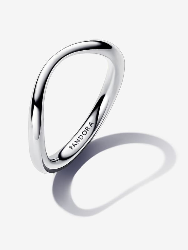 Pandora - Organisk Formet Ring - Sterlingsølv Circumference: 52mm