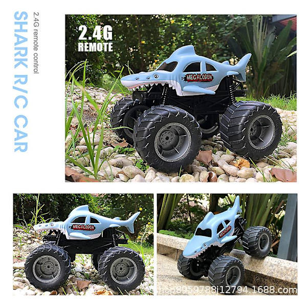 Megalodon Storm All-terrain Kauko-ohjattava Monster Truck Leluauton, 1:15 Skaala