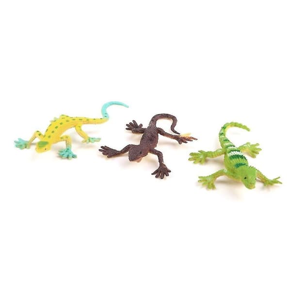 Gecko Liten Plastøgle Simulering Realitet Dekorasjon Barnas Leke 12 stk