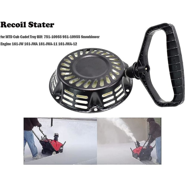 951-10955 751-10955 Startmotor för MTD Cadet Troy Bilt Yard Machines Snöslunga 161-161jwa 161-jwa-1