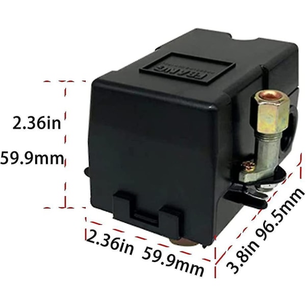 Trykluftafbrykker Luftkompressor Trykregulator Kompressor Trykluftafbrykker Afbryder Kompressor Luftkompressor Kontrolventil Regulator (1 Vej) (hy)
