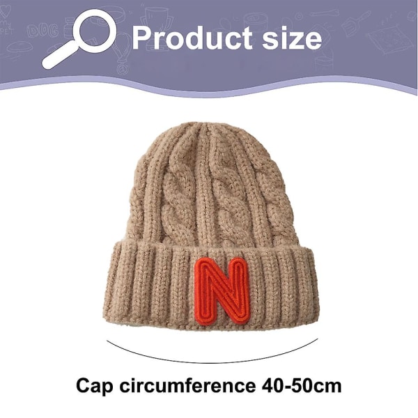 Knitted Hats Cartoon Twist Wool Hats For Boys And Girls Baby Pullover Hats Ages3-10 Style1