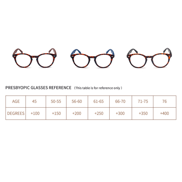 Unisex läsglasögon med en bekväm båge Brown 1