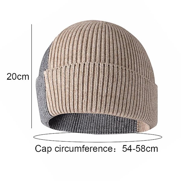 Hatt for kvinner og menn Vinterlue Dame Mansjettlue Lue Varm Lue Tibetansk Blå+rosa Khaki color*gray