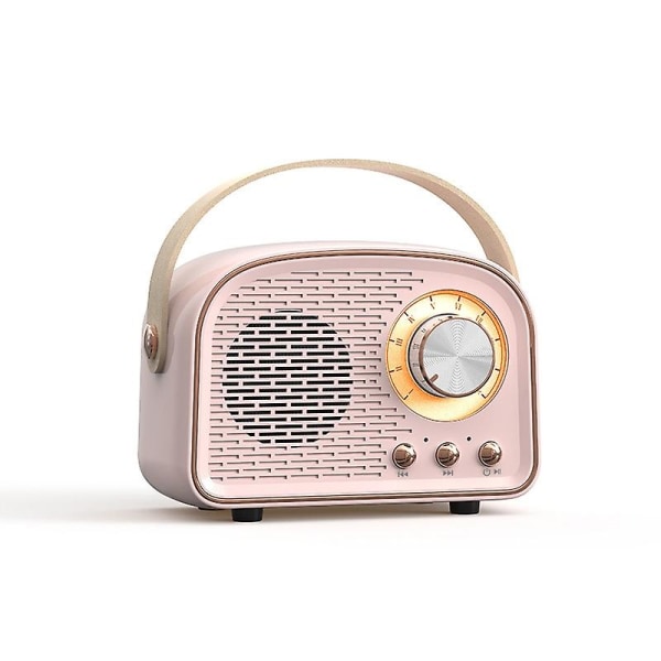 Dw21 Vintage Radio Bt-högtalare Pink