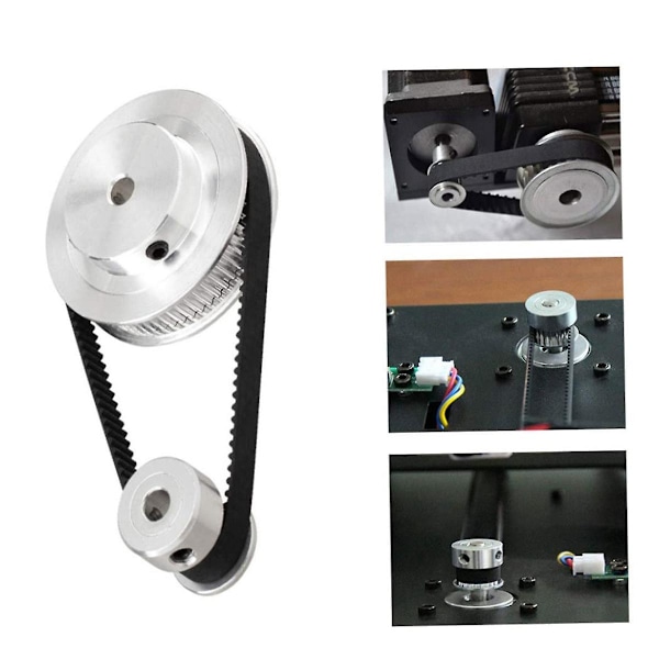 2set 2gt synkronhjul 20 60 tänder borr aluminium timing remskiva gt2 timing remskiva system