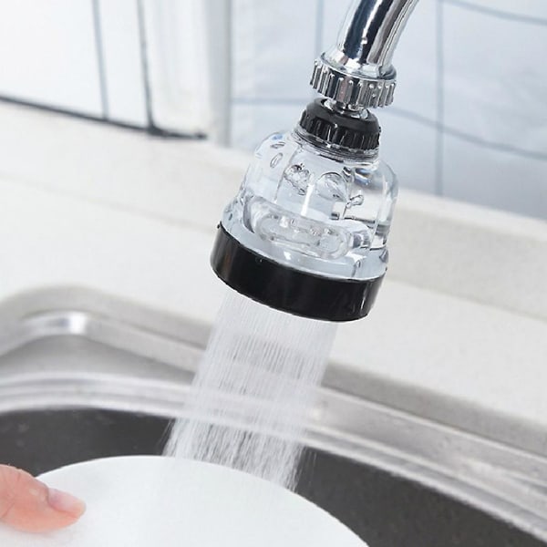 Transparent Kran Vridbar Kran Sprayer Huvud Anti Splash Kran Booster Dusch Vattenbesparande Kran Kökstillbehör (hy)