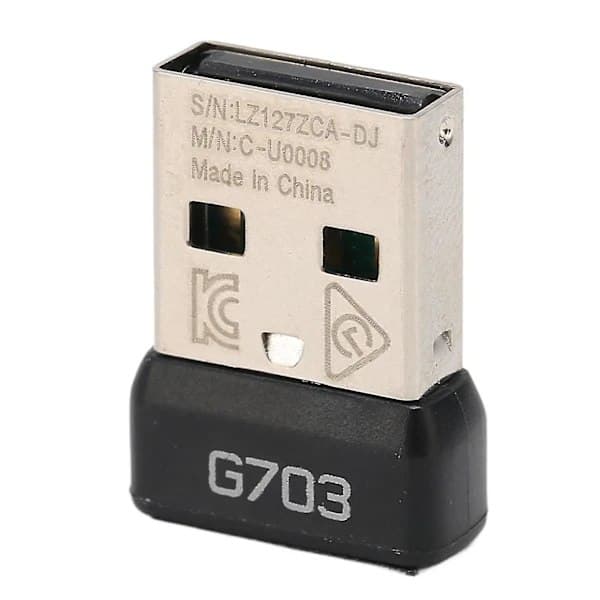 USB-musemodtager til Logitech G703 til Lightspeed trådløs mus, trådløs 2,4 GHz teknologi, bærbar museadapter - ZZY