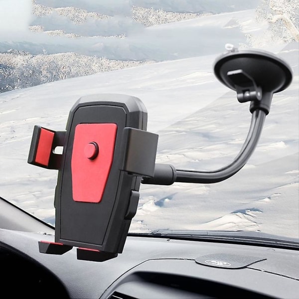 Uusi auton puhelintelineen pidike asennuskuppi pidike Yleismaailmallinen auton pidike Matkapuhelin Imu Tuulilasi Puhelin Lukitus Auton lisävarusteet| yleismaailmallinen auton pidike| Black