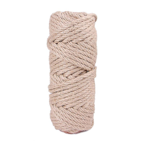 Naturlig Sisalrep För Kattklösare 4/6mm Dia. Kattens Repleksak Repstolersättning För Diy Kattträd Kattorn Diameter  6MM 50m