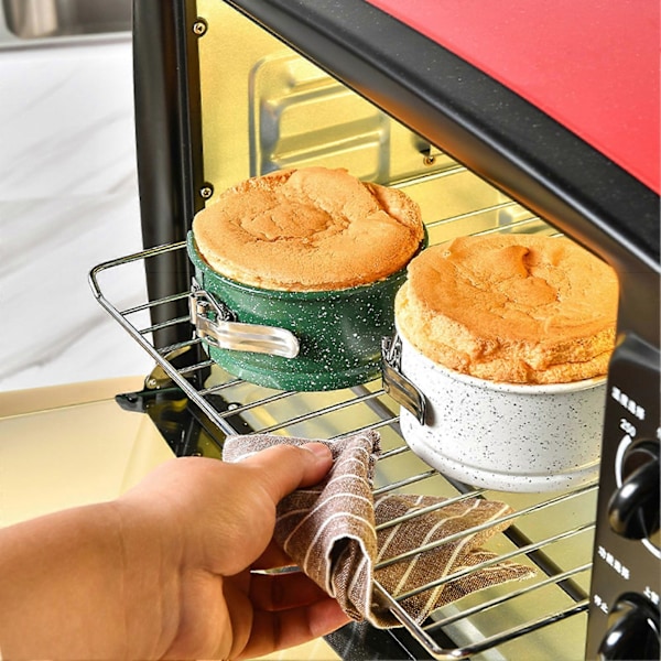 JiKaiX Kakeform Matvaregodkjent Låsbar Brødform Varmebestandig Non-stick Bakeform for Hjemmekjøkken Bakeri Red B