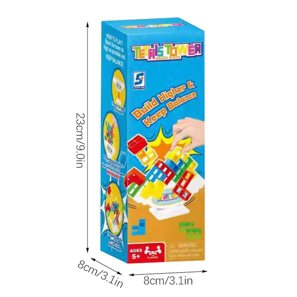 Lautapelejä lapsille ja aikuisille Tetra Tower Balance Stacking Toys Building Blocks 32pcs