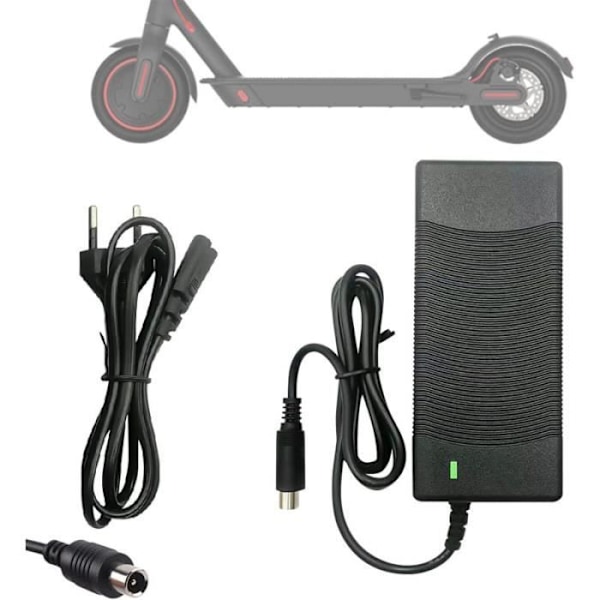 Lader - M365 - 42V 2A - Kompatibel med Ninebot - Rask og sikker lading