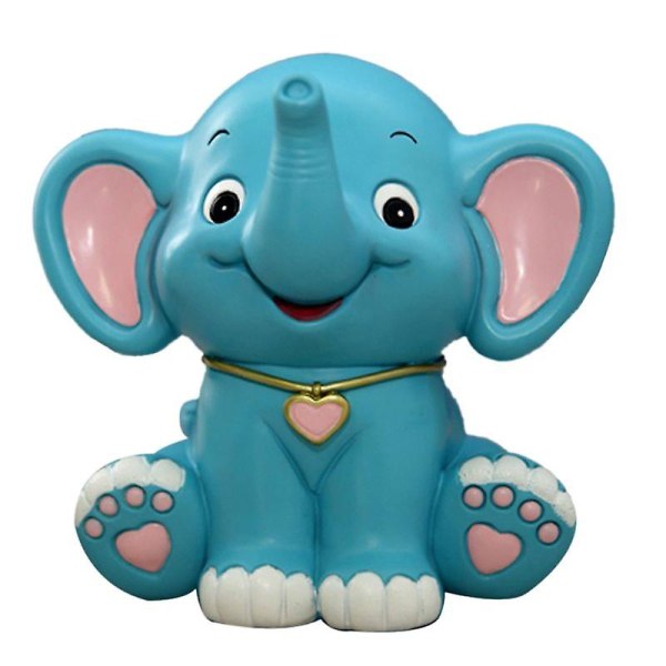 Tegneserie Baby Elephant Sparebøsse Resin Myntbank Penger Bank Barn Bursdagsgaver Xxfe BL