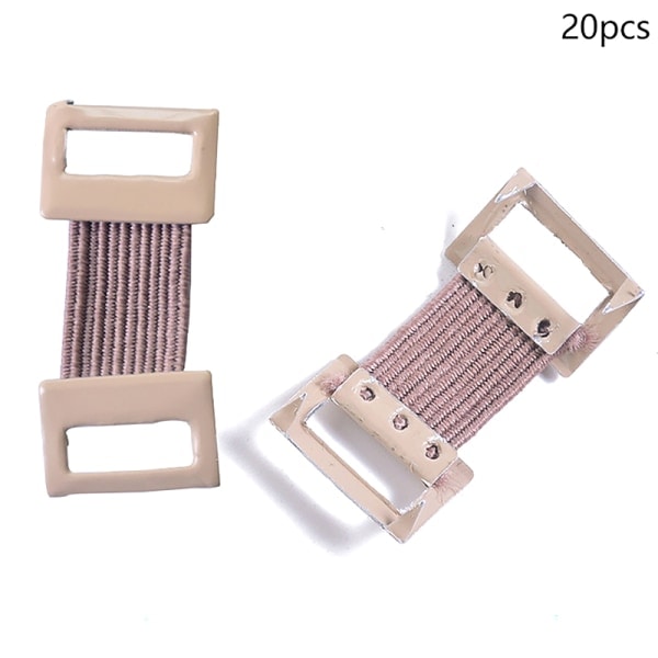 20 stk. Bandageklips Wrap Elastiske Metal Clips Bandage Spænder Rep Brown