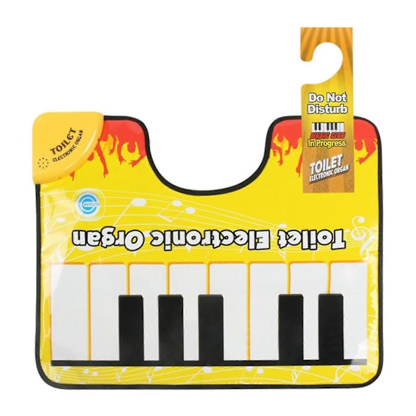 Potta Piano Ljudmatta Badrum Kul Tå-Knackande Musikaliskt Keyboard Toalett Golvmatta