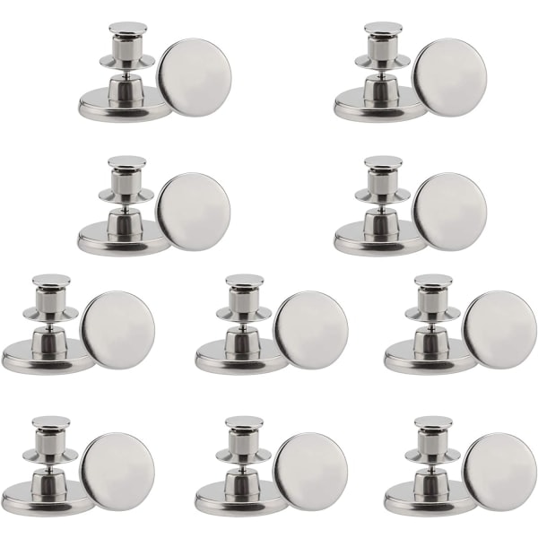 (1)20 sarjaa 17mm korvaavat tekonapit farkuille saumattomat irrotettavat