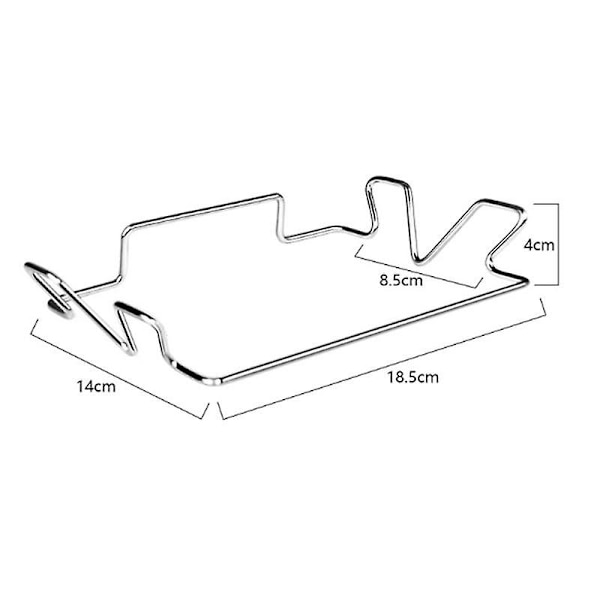 Veggmontert søppelposeholder uten boring, i rustfritt stål, sølvfarget, 18,5 * 14 * 4 cm
