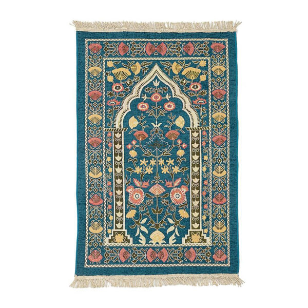 Eid Mubarak muslimsk bønneteppe islamsk bønneteppe mørkegrønn dark green