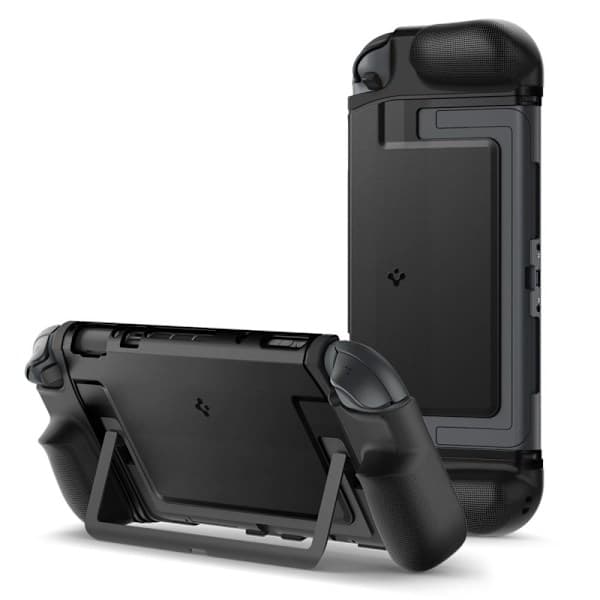 Spigen Nintendo Switch 2 -kuori, kaksoiskahva, musta