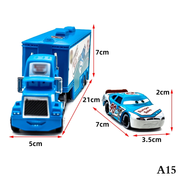 Disney Pixar Cars 3 Salama McQueen Kuorma-auto - Täydellinen A15