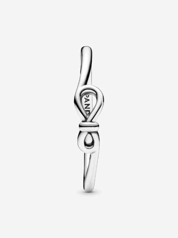 Pandora - Infinity Knot -sormus - Sterlinghopea Circumference: 54mm
