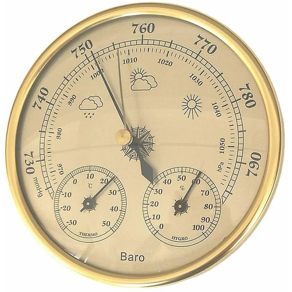 Instrument Barometer Termometer Hygrometer Tre I Ett (hy)