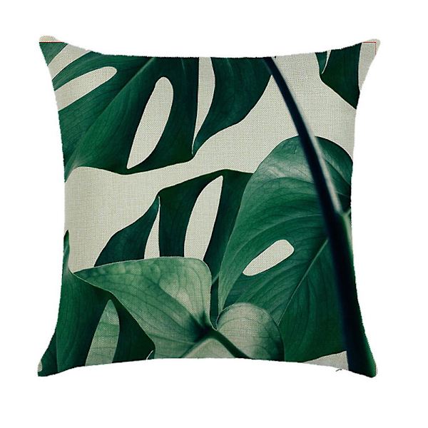 Botaaninen tyynynpäällinen Vesiväri trooppinen värikuva Luonnollinen tunne Pattern 9