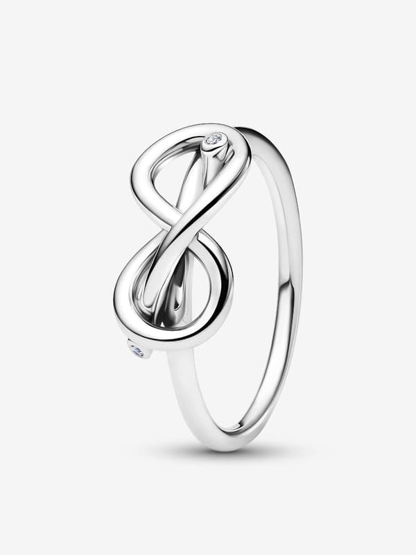 Pandora - Infinity Knot Ring - Sterling sølv Circumference: 56mm