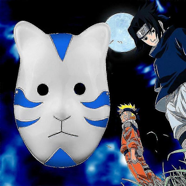 3 väriä Kakashi Anbu Ninja -tyylinen naamio naamiaisasuste Cosplay-tarvikkeet Halloween Anime Manga Black