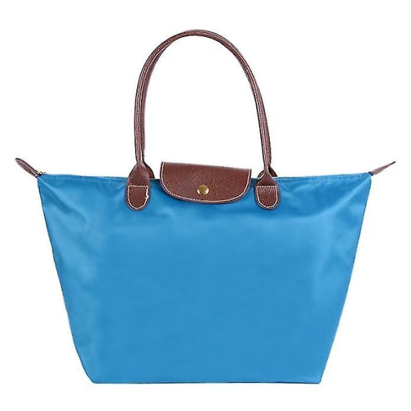 Kvinders skuldertasker Le Pliage Tote Bag Stor Nylon Dame Håndtaske Medium Blue