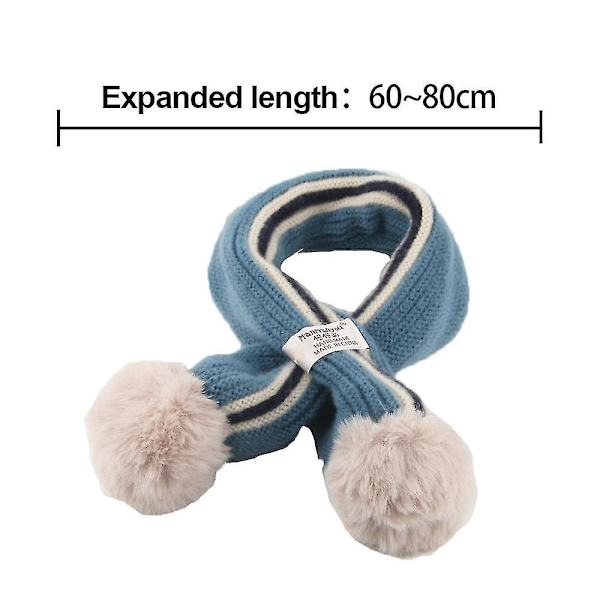 Barn Scarf Pojkar Flickor Vinter Varma Halsdukar Halsvärmare blue