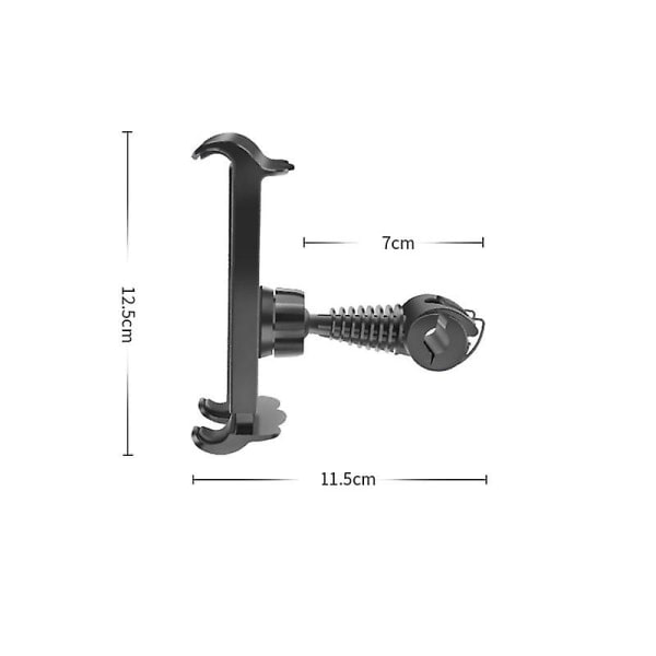 Auton tabletti- ja puhelinteline, säädettävä iPad-teline, auton puhelinteline päätuelle, 360 asteen kierto, matkapuhelimen pidiketeline - yleinen auton teline Ed