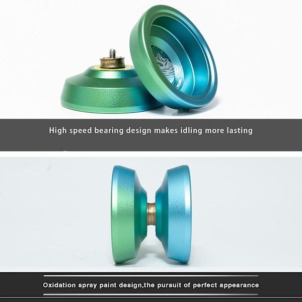 Professionell Yo-yo Oresponsiv Yoyo För Barn/Vuxna Pro Aluminium Metall Yo-yo Boll För Mellanliggande Avancerad Lång Sömn Fancy Game Yoyo Gold