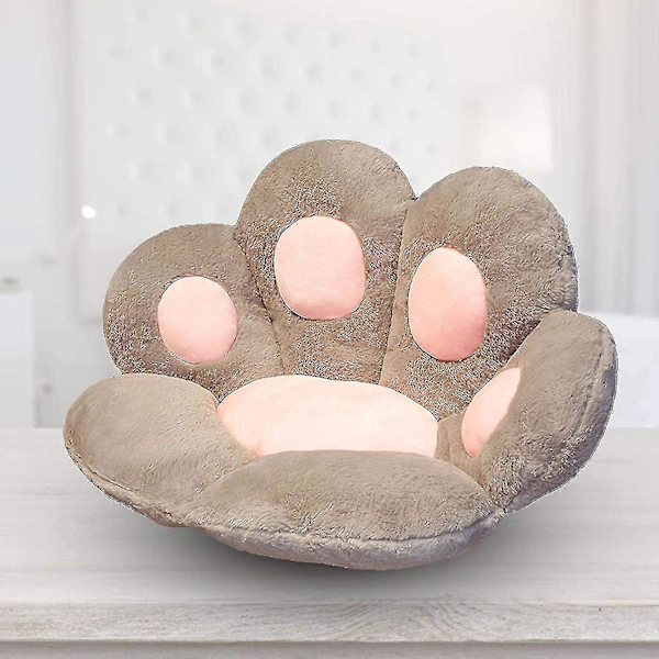 Katt tass kudde söt sittdyna katt tass form lat soffa björn tass kontorsstol kudde mysig varm plysch soffa dekoration kudde 60x70cm Z Pink