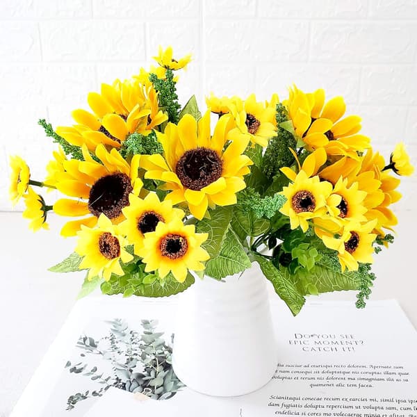14,5 cm Hvid Keramisk Blomstervase/Blomsterpotte