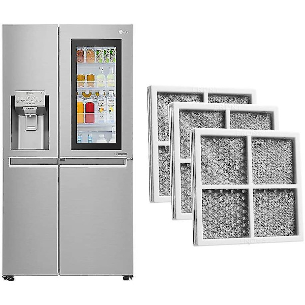 Ilmansuodatin Lg Pure N Fresh -jääkaapille, 3 kpl Vaihtosuodatin, Lg Lt120f, Lfx31925sw, Lfx31925sb Jääkaappi/jääkaappi/ilma P