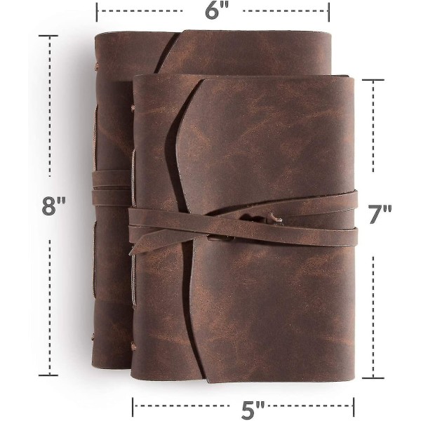 Läderjournal Notebook - Läderbundet Journal För Män (hy)